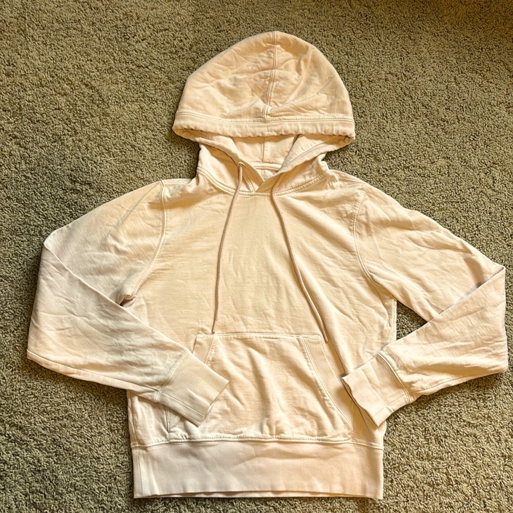 Athleta Lightweight Cropped Hoodie in Pink